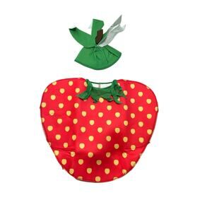 Strawberry Child's Halloween Costume Food Fruit Red Size 5 - 6 New Party